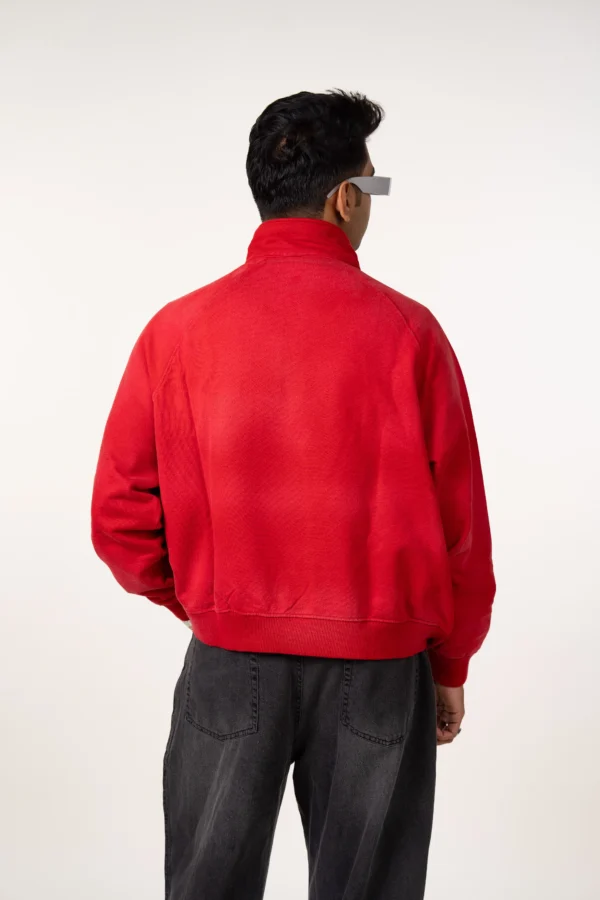 Washed Half Zip-Up Sweatshirt - Image 6