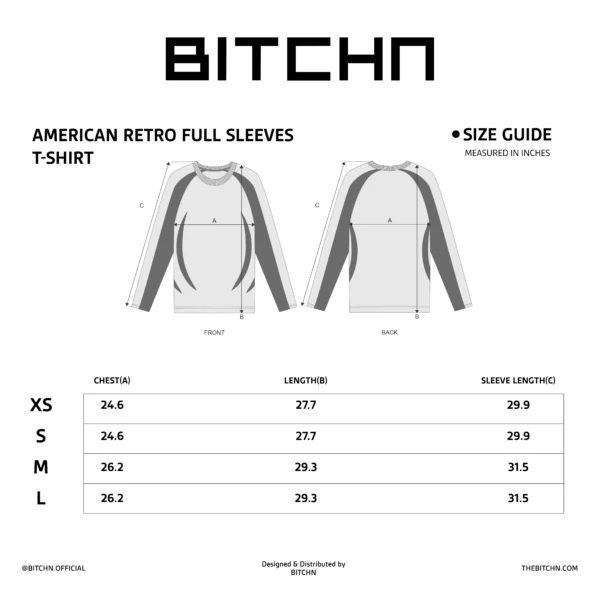 American Retro Full Sleeves T-Shirt - Image 5
