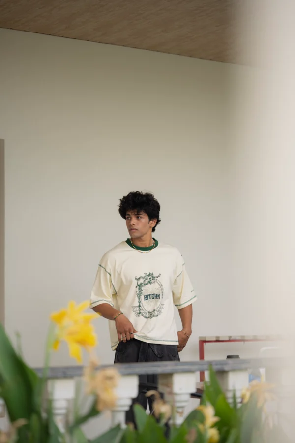 ANTIQUE WHITE CROPPED BOXY TEE - Image 11