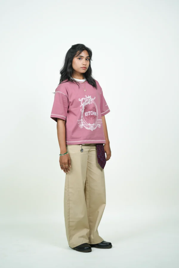 DUSTY ROSE WIZARD CROPPED BOXY TEE - Image 6