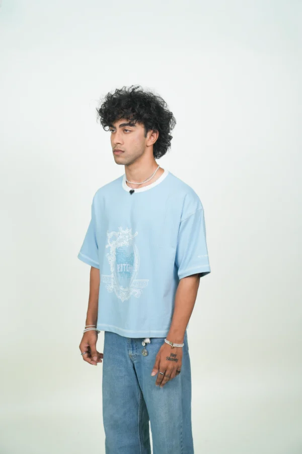 BLUE WIZARD CROPPED BOXY TEE - Image 2