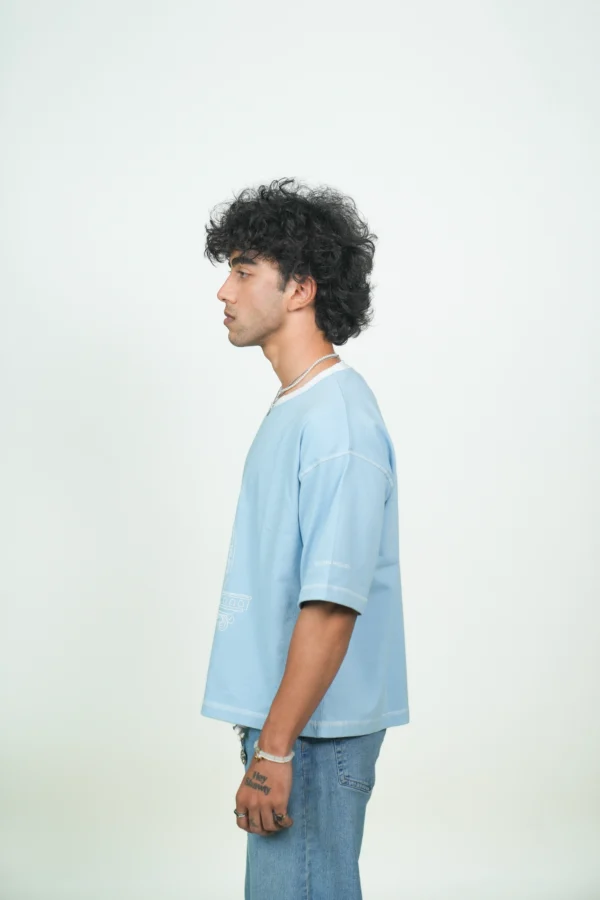 BLUE WIZARD CROPPED BOXY TEE - Image 6