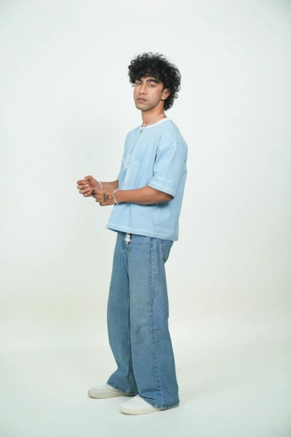 BLUE WIZARD CROPPED BOXY TEE - Image 8