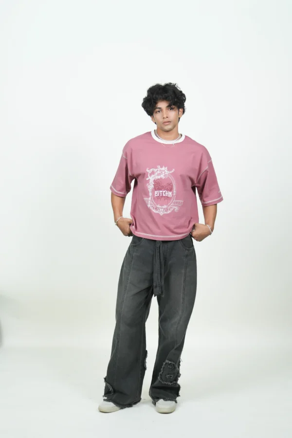 DUSTY ROSE WIZARD CROPPED BOXY TEE - Image 7
