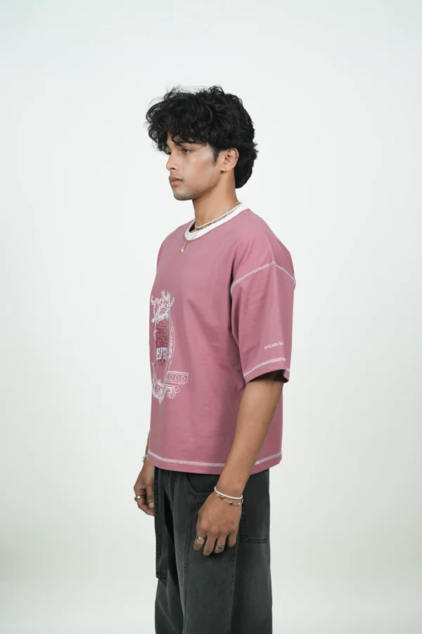 DUSTY ROSE WIZARD CROPPED BOXY TEE - Image 5