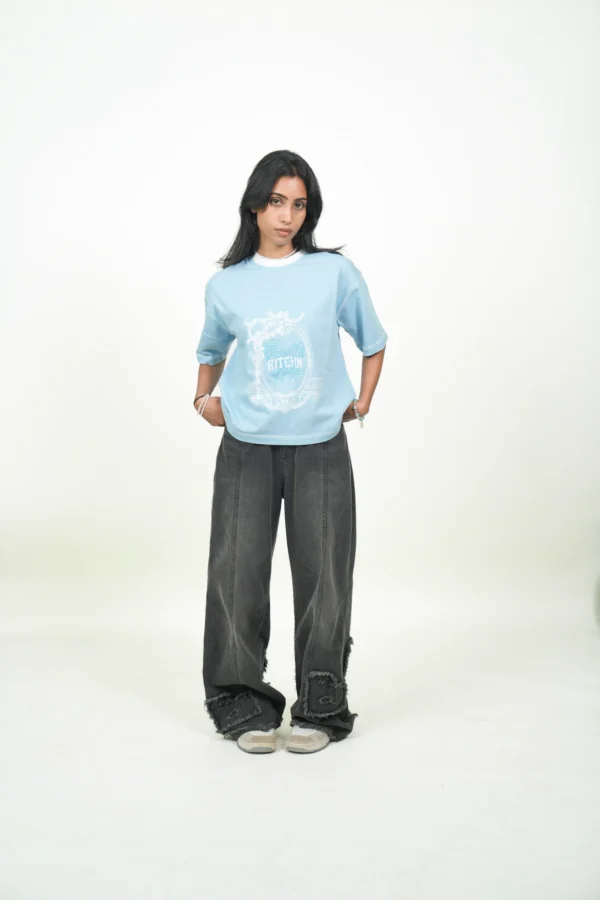 BLUE WIZARD CROPPED BOXY TEE - Image 3