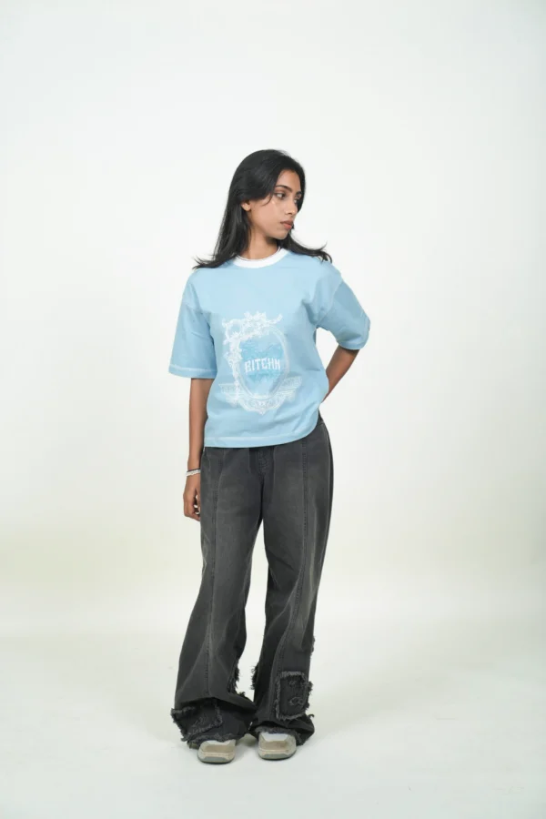 BLUE WIZARD CROPPED BOXY TEE - Image 7