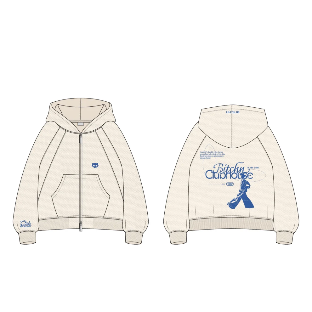 Clubhouse Solid Off-White Hoodie